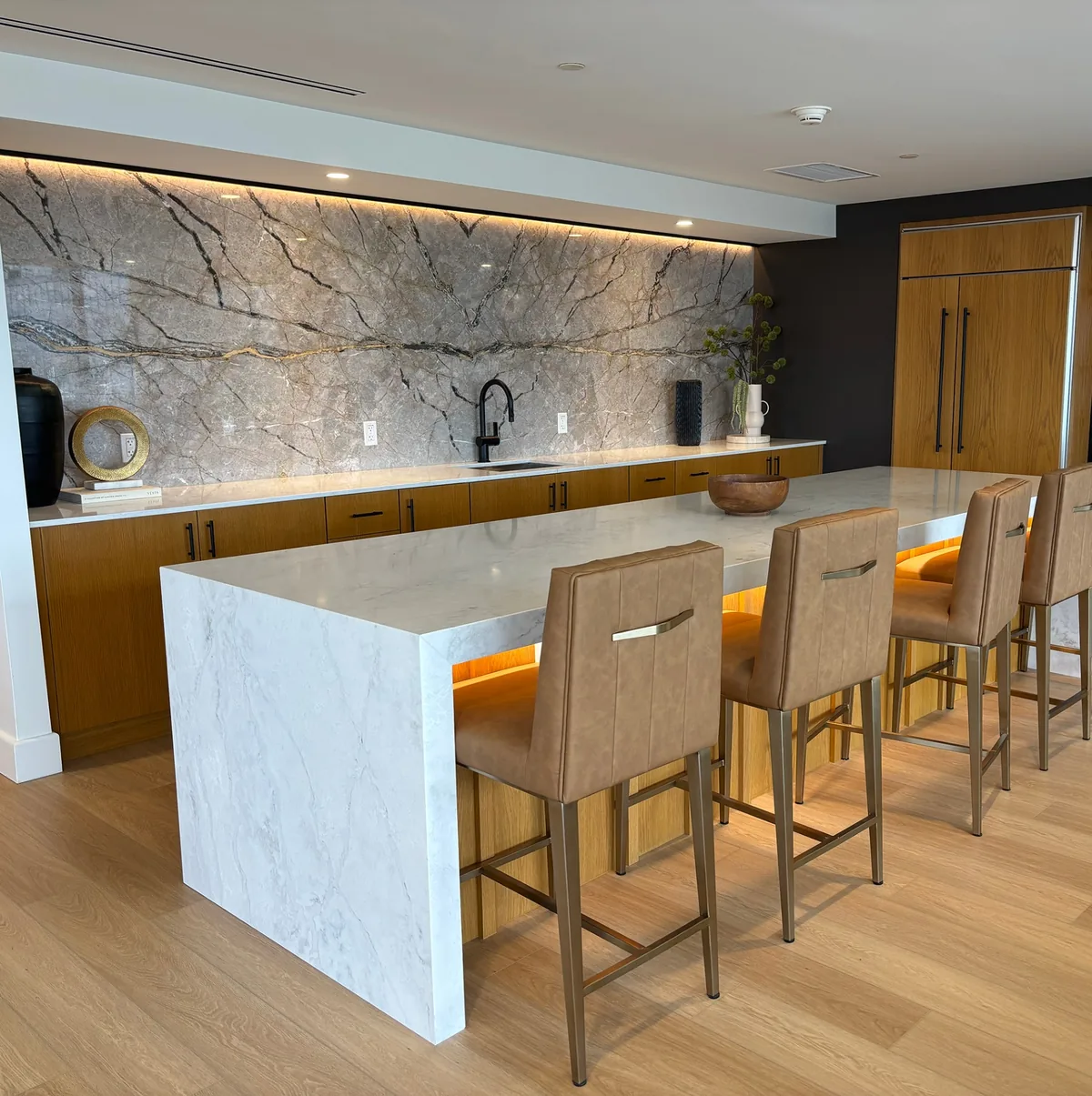 Interior painting project — hand-brushed walls, trim, and cabinetry in a New Jersey home