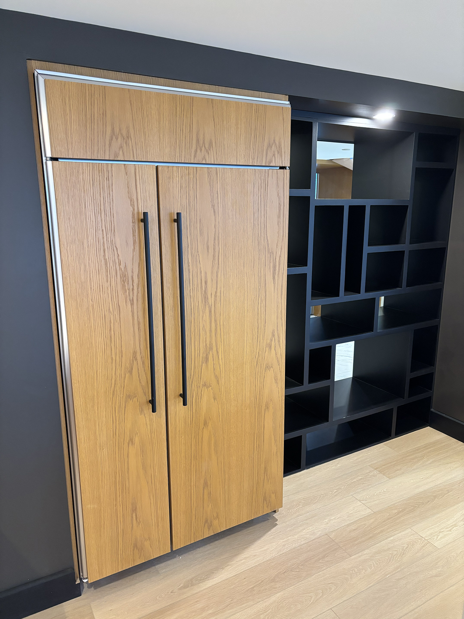 Office space repaint with painted partition walls and low-VOC finish